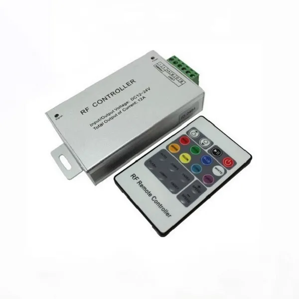 [LBRFC18B0042] Controlador RF de Aluminio RGB + Mando 20-key RGB