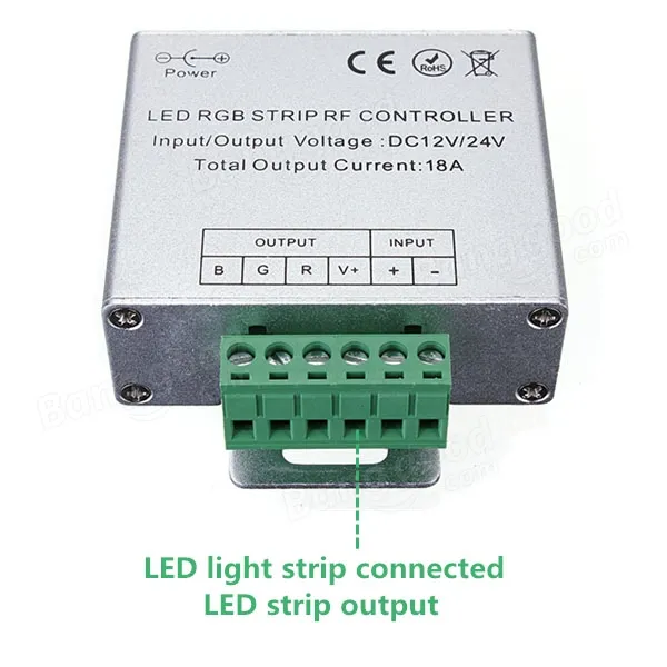 [LB18A1224VRGB] Controlador RF tira led RGB + mando táctil Touch 18A