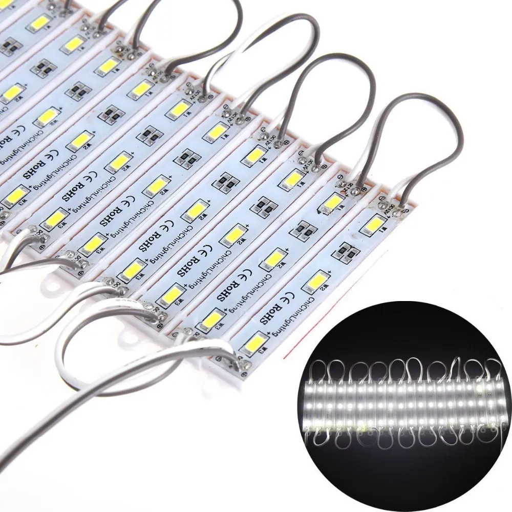 Módulo Led 3xSMD 5630, 1,2W, IP65. Blanco Frío