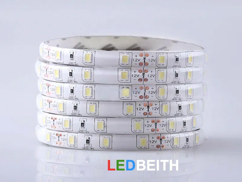 [LBI5630PW0075] Tira de LED SMD5630, 5M, IP65, Blanco Puro IP65