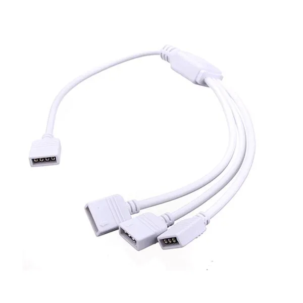 Cable Conector de 1 a 3 Clip Sin Soldadura 3528 5050 RGB