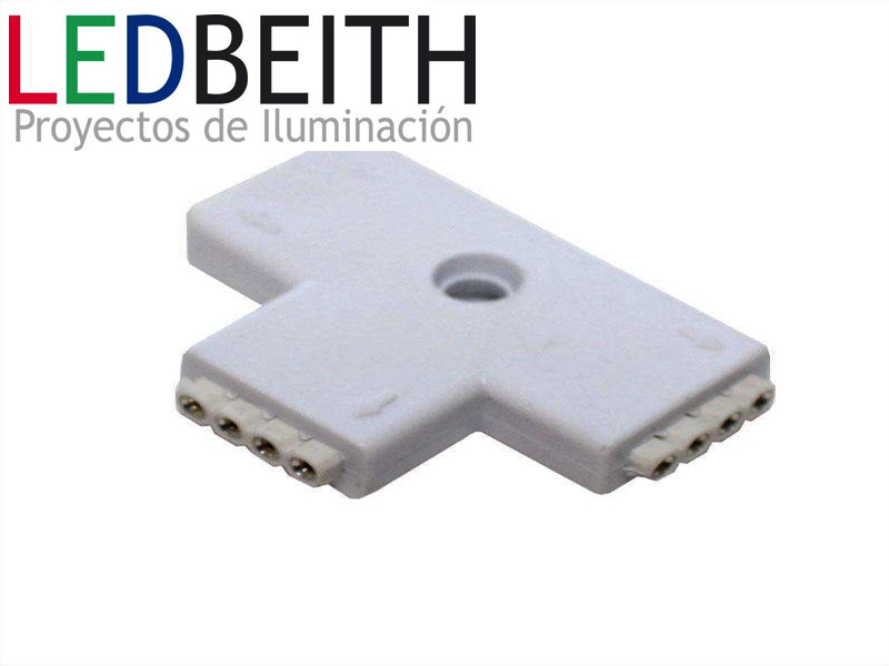 Unión / conector tipo T tira RGB