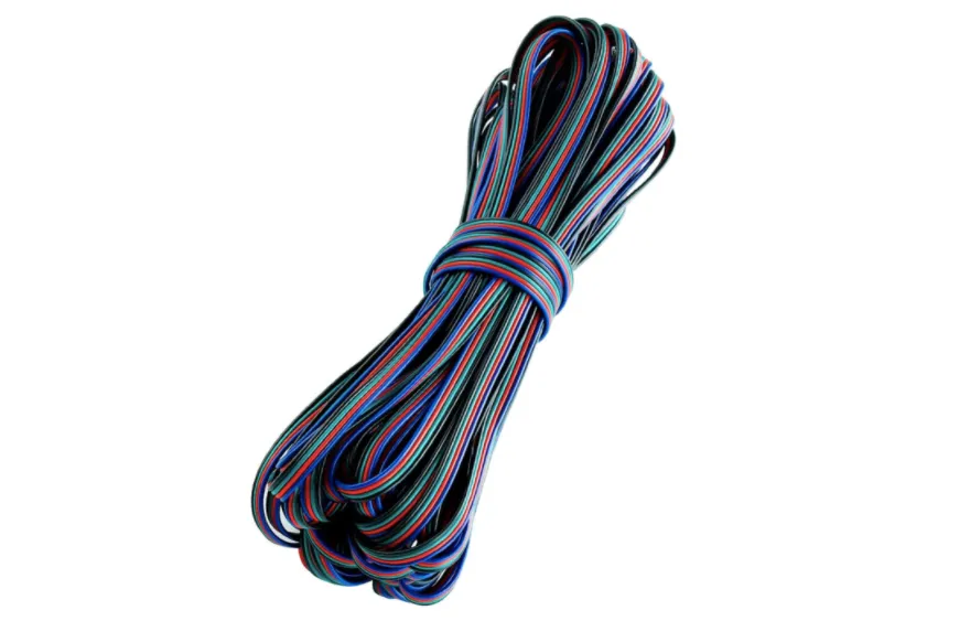 [LB200mRGB4h] Cable de conexión para tiras LED RGB 4x0,75mm, 1 metro