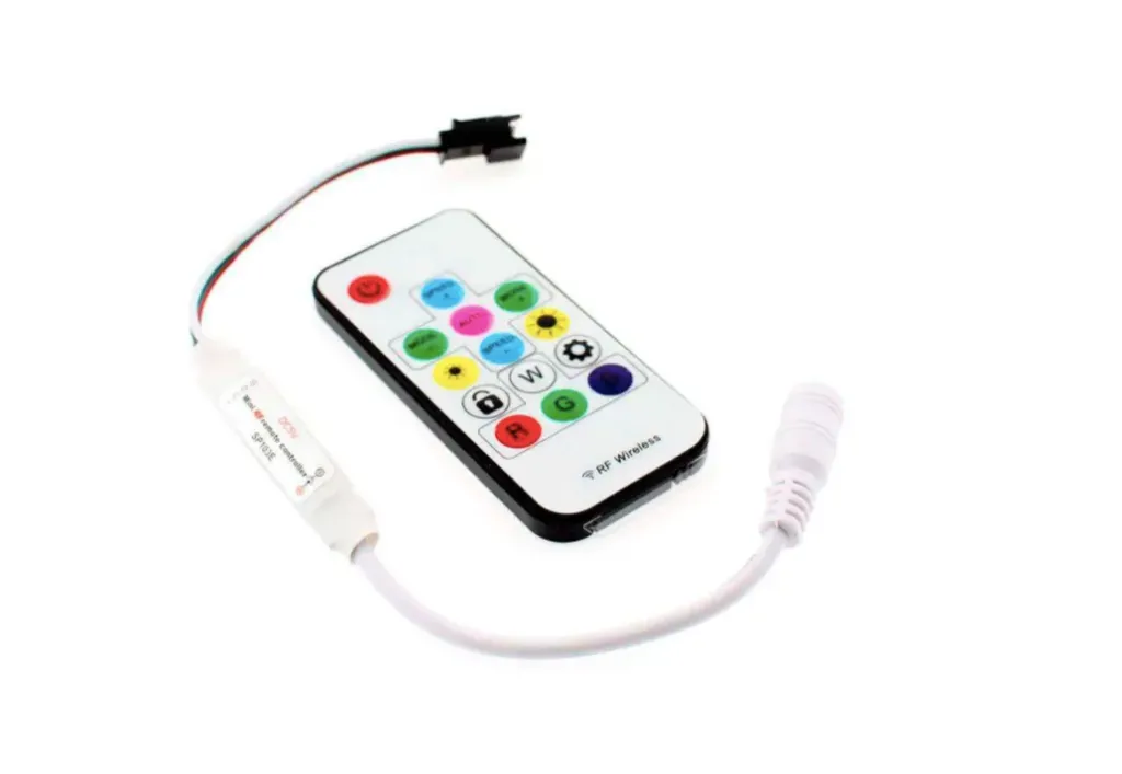 [LBSP104EMINIRF] Controlador SP104E MINI RF para tira LED IC 1809 Digital + mando