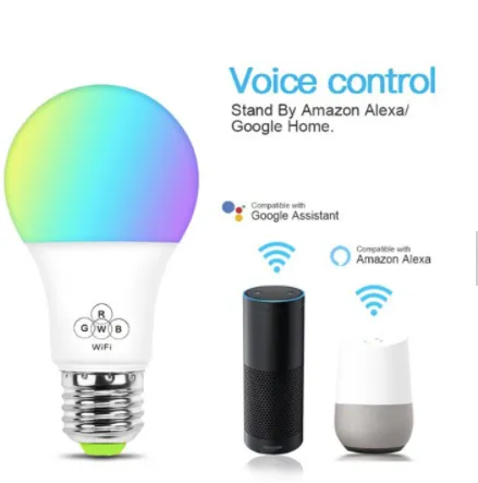 [LB7WRGB16MWIFI] FOCO LED RGBW Inteligente WiFi, compatible con Alexa Google Home IFTTT, E27 7W, 500 LM