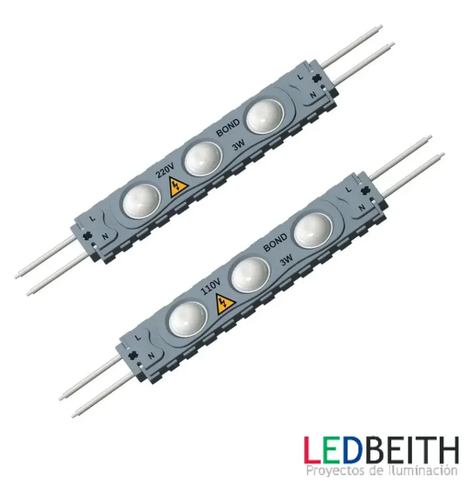 [LBFH3X128353WF-HV] Módulo LED 110V, 3x12835, 3W, IP67, Blanco Frío