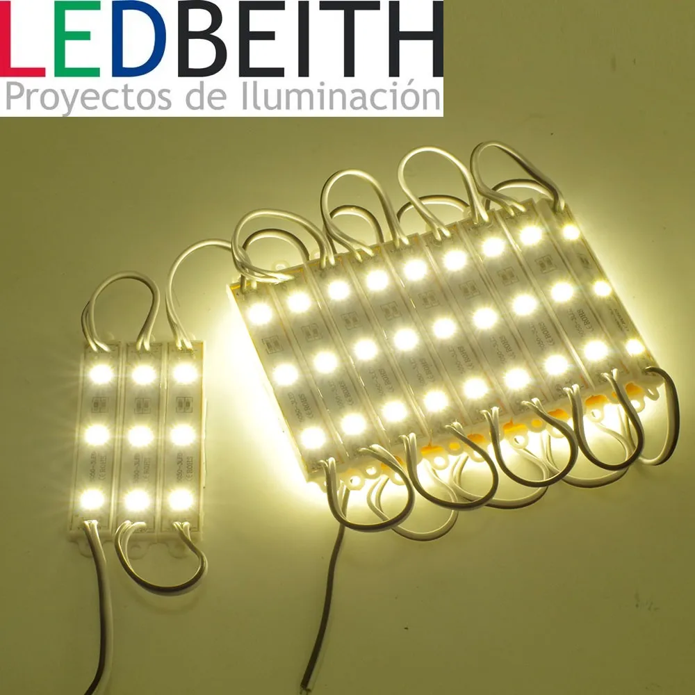 [LB3x150500BC3500] Módulos 3 led SMD5050 Blanco cálido