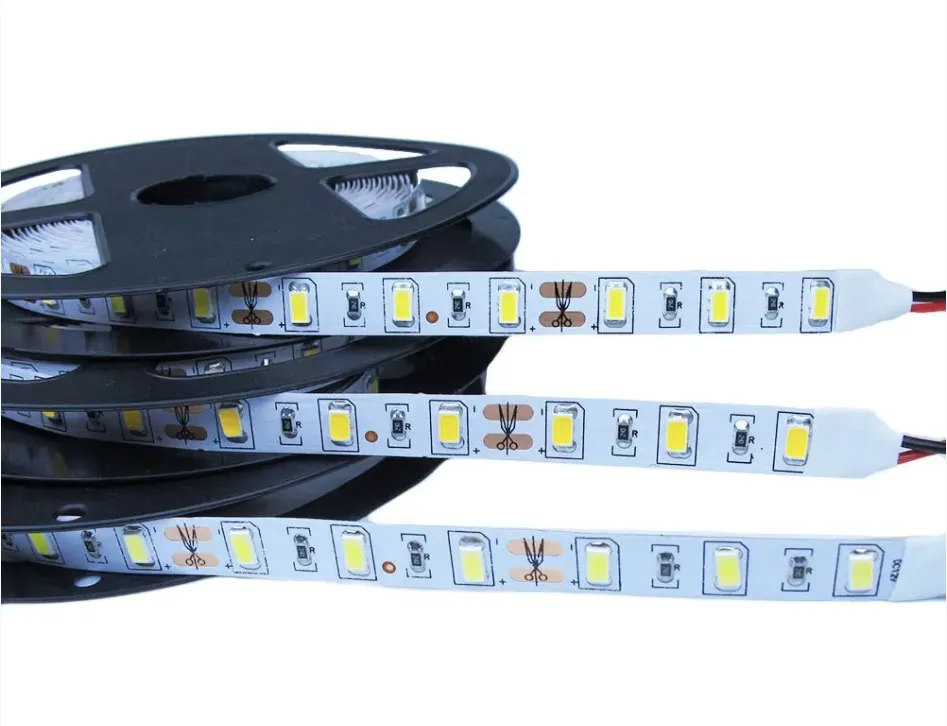 Tira flexible SMD5730, 5M, IP20, Blanco Puro