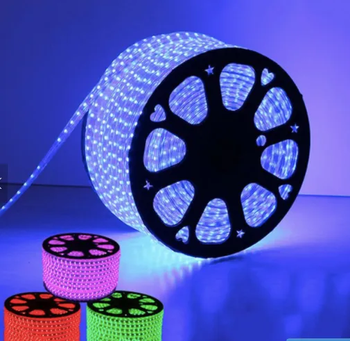 [M5050RGB110V100MTS] Tira Led 5050 110v, RGB, Exterior, 100 mts. Manguera Led