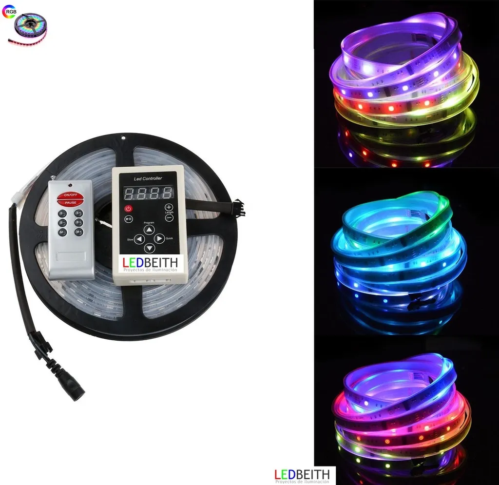 [LBM123LED68030083] Tira MAGIC LED , RGB+1809, DC12V, 5m (30 Led/m) - IP33+ MINI CONTROL