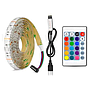 KIT Light Bar TV Back Lighting Kit+USB Remote Control 5V 5050 60SMD/M RGB LED Strip